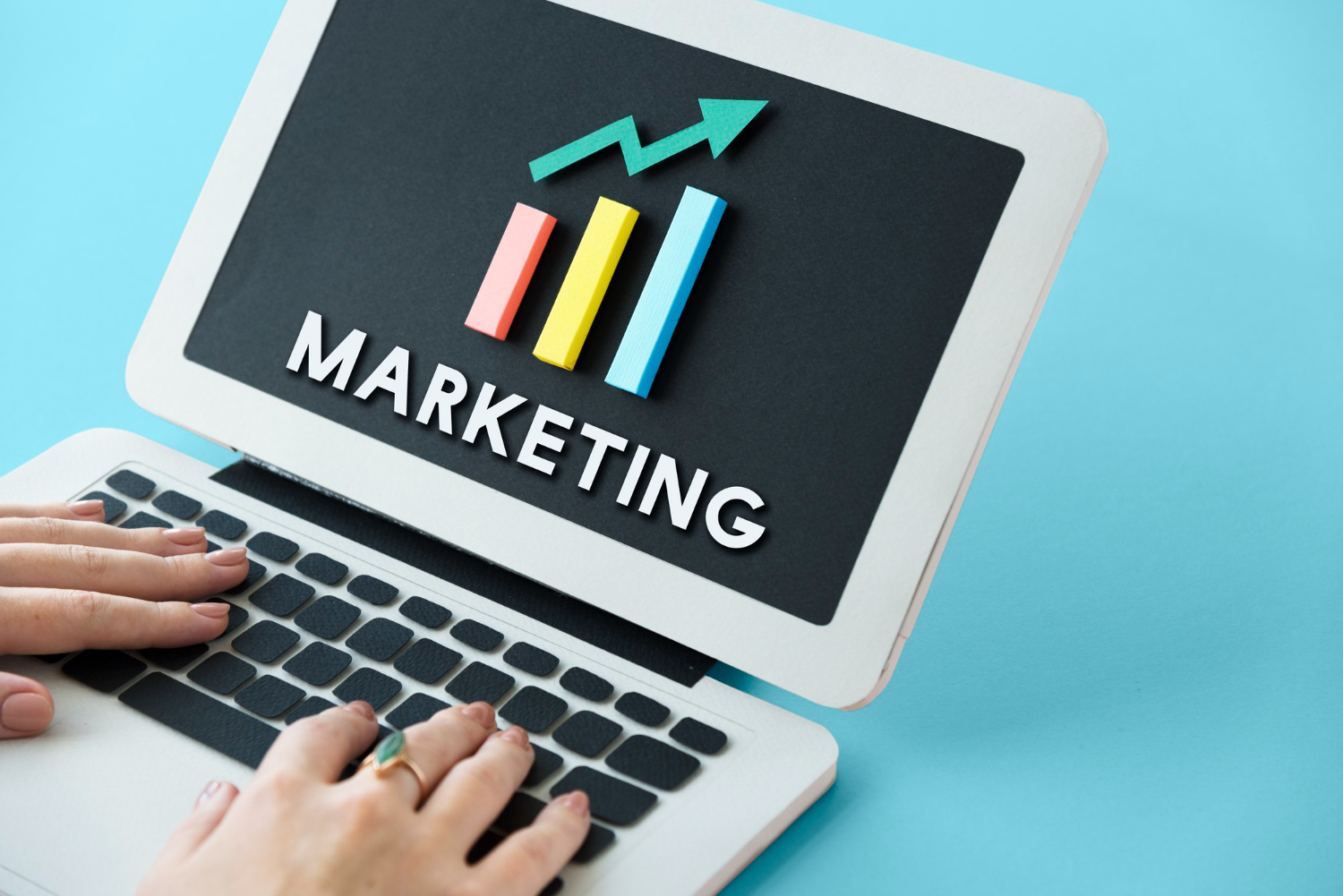 Graph growth development improvement profit success concept.
